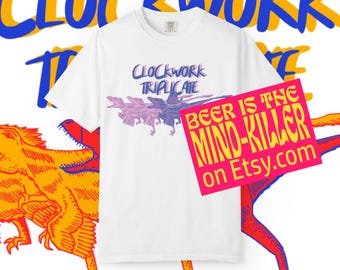 Trois exemplaires mécaniques - Devant uniquement - Dungeon Crawler Carl Merch, T-shirt unisexe teint en pièce Comfort Colors