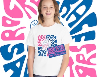 Youth Midweight Tee, Rocky Grace Save Stars, Comfort Colors