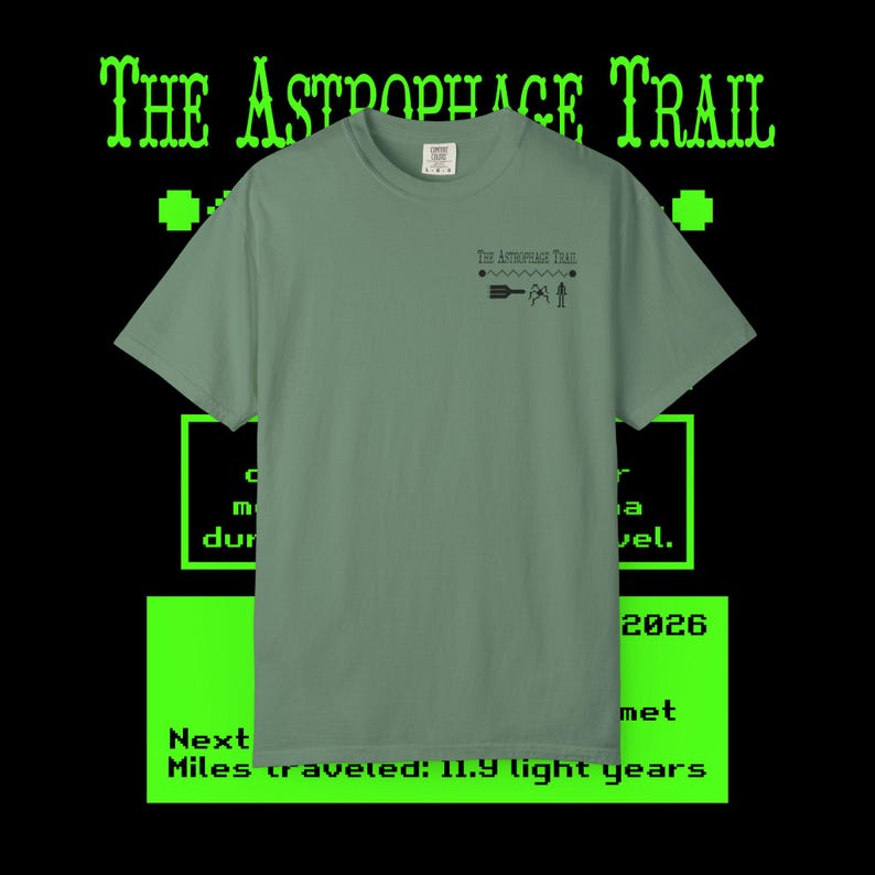 Project Hail Mary Merch, The Astrophage Trail, Comfort Colors, Unisex Garment-Dyed T-shirt, Multiple Colors image 6