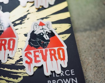 Red Rising Merch, Sevro Howler Sticker, Free US Shipping