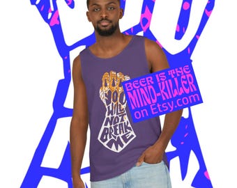 You Will Not Break Me, comfortkleuren, uniseks kledingstukgeverfde tanktop, dungeon crawler Carl Merch