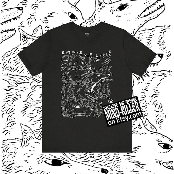 Sevro Omnis Vir Lupus Outline, Red Rising merch, Heather Unisex Jersey Short Sleeve T-Shirt