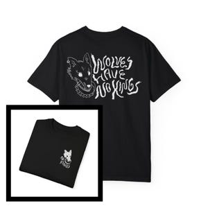 Realm of the Elderlings, farseer-merchandise, Wolves Have No Kings, comfortabele kleuren, uniseks kledingstukgeverfd T-shirt