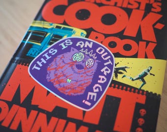This is an outrage! Princess Donut, Dungeon Crawler Carl merch, Glossy Holographic sticker, Free US Shipping