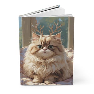 Carnet cartonné chat fantaisiste, Bloc-notes chat mignon, Cadeaux pour les amoureux des chats, Agenda animal de compagnie, Fournitures scolaires, Papeterie des Fêtes