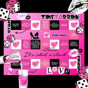 Girls Night Board Game Template