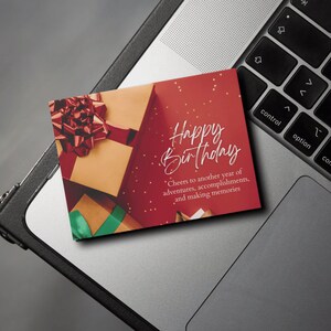 Custom Birthday Card, Personalized Birthday Card, Birthday Card, Birthday Card With Name, Folded A2 Card