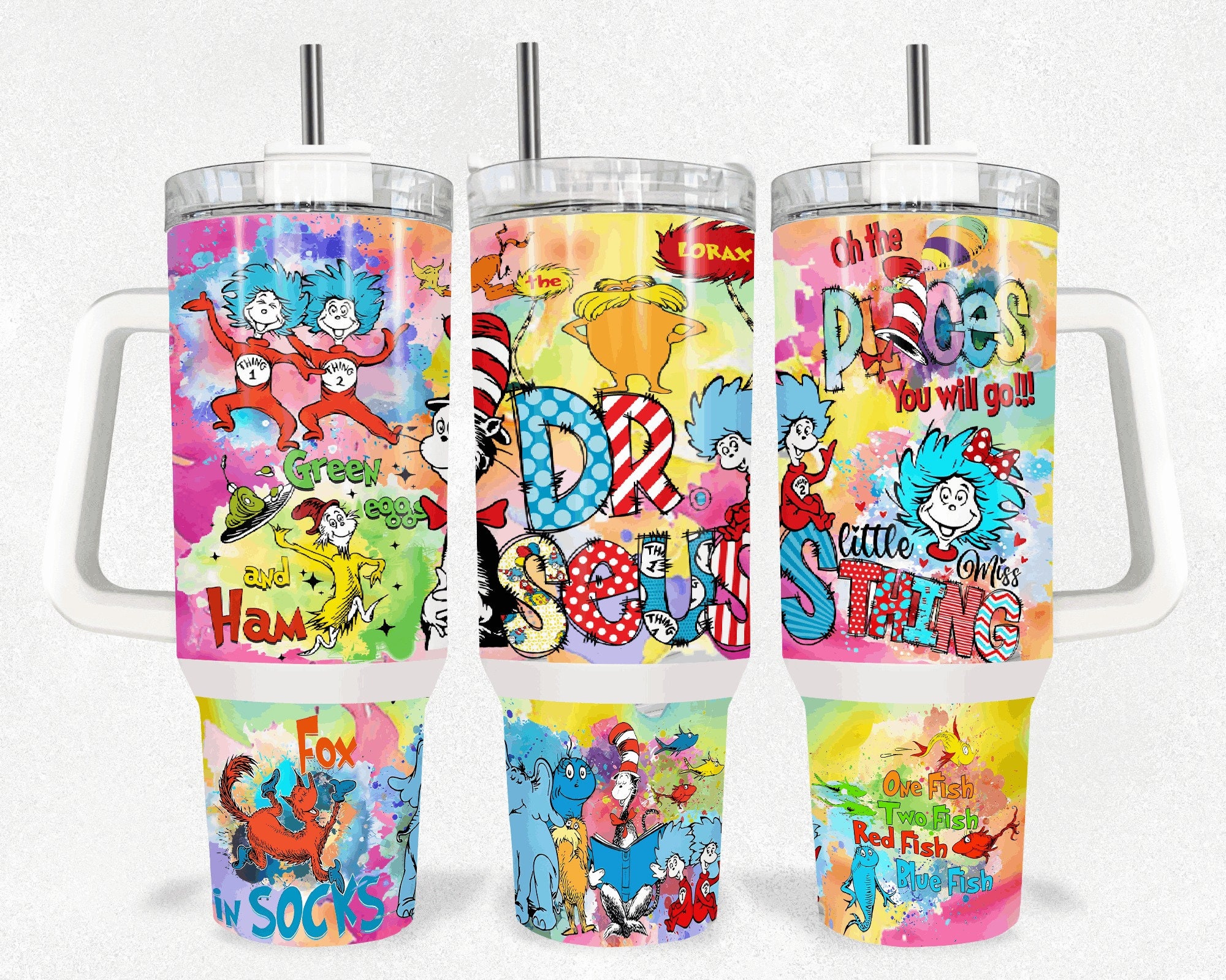 Discover Seuss Geisel 40 oz tumbler