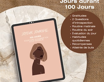 French - Digital Daily Journal, Daily Guided Journal, GoodNotes & Notability, iPad Notebook,
