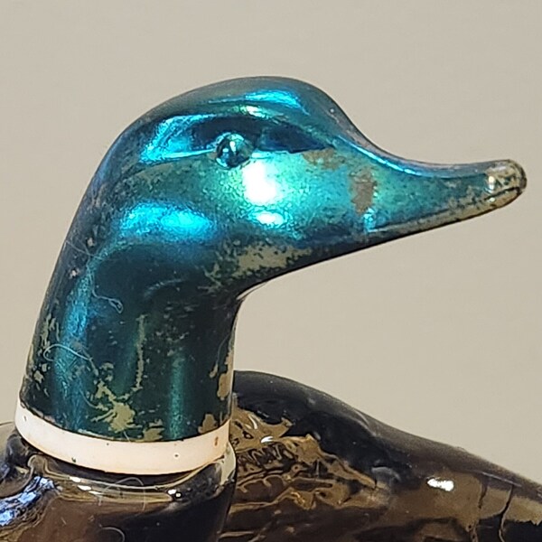 AVON Duck Glass Mallard in Flight Wild Country Cologne Bottle Decanter EMPTY