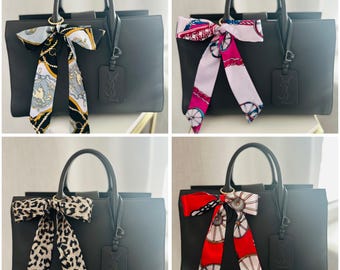 Satin Bow Handbag Keychain