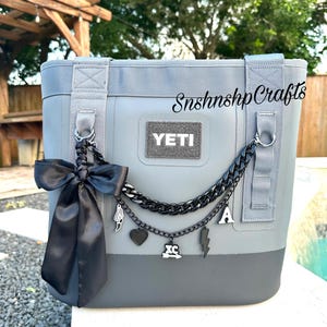 Track Field XC Double Chain Bag Charm Accessory Bow Yeti Camino Bogg Bag