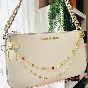 Bow Colorful Double Chain Accessory