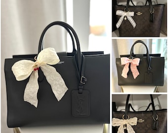 Lace Bow Handbag Keychain