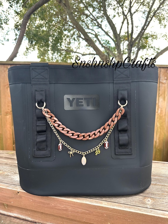 Sports Double Chain Bag Accessory 10” 12” 14” 16” Acrylic Purse Tote Bag Yeti Camino Bogg Bag Accessory