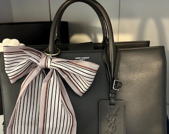Satin Bow Handbag Keychain