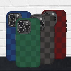 Checkered Phone Case Checkerboard Phone Cover for iPhone, Samsung, Google Pixel