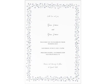 Postcards Wedding Card Invitation Invitations Flower Flourish Love