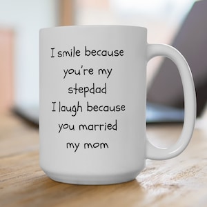 Stiefvater Becher Stiefvater Geschenke Stiefvater Becher Geschenke für Stiefvater Geschenk für Stiefvater Vatertag Lustiges Geschenk für Stiefvater Keramikkaffeetasse