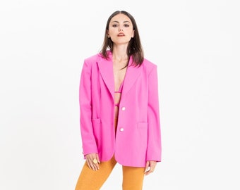 Blazer surdimensionné fuchsia