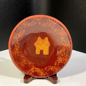 Ned Foltz Signed Redware Handmade Pottery Trinket Dish