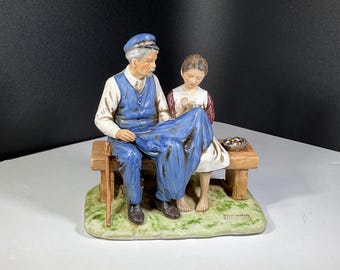 Figurine Norman Rockwell “Lighthouse Keepers Daughter” 1979 Vintage