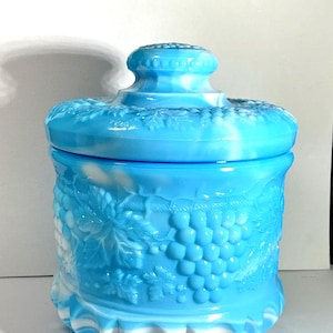 Fenton Tobacco Jar - Etsy