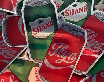 Heated Hockey Romance Metallic Vinyl Sticker – Spicy BookTok Reader – Coke Ginger Ale