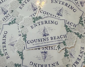 Cousins Beach TSITP Vinyl Waterproof Sticker