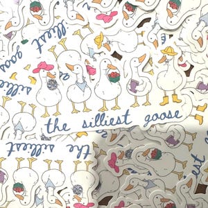 Adesivo Silly Goose – Adesivo à prova d'água para laptops, garrafas de água, diários e muito mais