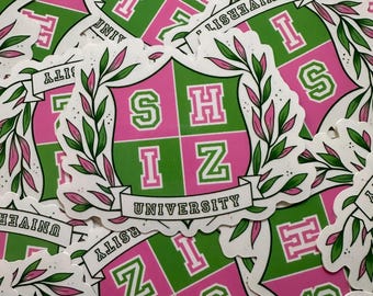 Wicked Inspired Shiz University Crest Vinyl Sticker