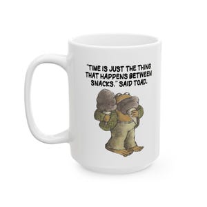 Frog and Toad Snacks Ceramic Mug, (11oz, 15oz)