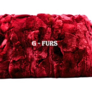 Luxury Real Red Rex Rabbit Fur Pillowcase/Cushion