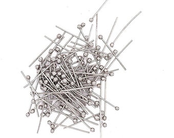 Metal Gunmetal Plated Head Pin, size 25mm - 50mm pack of 100pcs