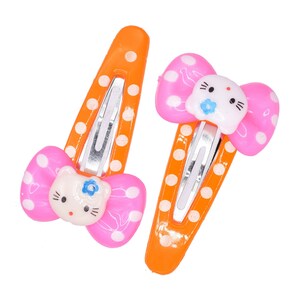 Kitty Resin Hair Clips: Adorable Accessories for Your Hairstyle 6 PKs image 7