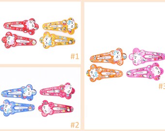 Kitty Resin Hair Clips: Adorable Accessories for Your Hairstyle! (6 PKs )