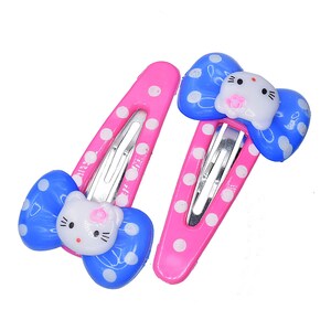 Kitty Resin Hair Clips: Adorable Accessories for Your Hairstyle 6 PKs image 2