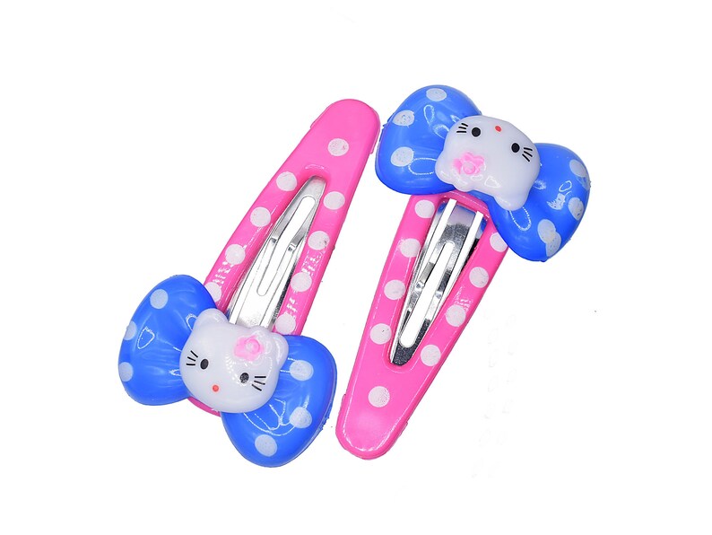 Kitty Resin Hair Clips: Adorable Accessories for Your Hairstyle 6 PKs image 2