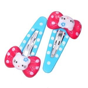 Kitty Resin Hair Clips: Adorable Accessories for Your Hairstyle 6 PKs image 4