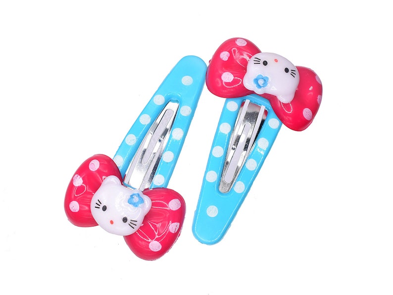 Kitty Resin Hair Clips: Adorable Accessories for Your Hairstyle 6 PKs image 4