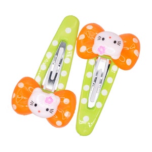 Kitty Resin Hair Clips: Adorable Accessories for Your Hairstyle 6 PKs image 5