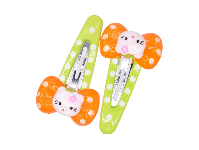 Kitty Resin Hair Clips: Adorable Accessories for Your Hairstyle 6 PKs image 5