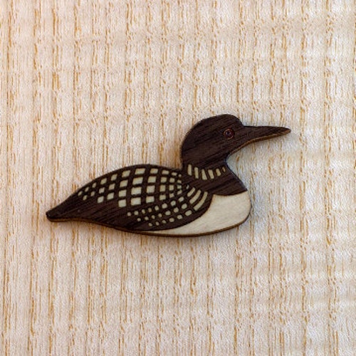 Mini Loon 5l Hand Carved Wooden Bird | Etsy Canada