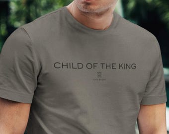 Camiseta cristiana "Hijo del Rey", camiseta "Hijo de Dios", ropa cristiana, "Soy un hijo de Dios", camiseta con versículos bíblicos, regalo religioso.