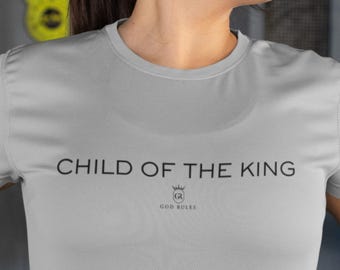 Camiseta cristiana Sport Tek de "Hijo del Rey", camiseta de "Hijo de Dios", "Soy un hijo de Dios", camiseta de las Escrituras, camiseta con versículos bíblicos, regalo religioso