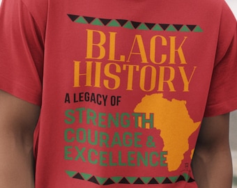 Juneteenth Black History Legacy Tee African American Pride T-Shirt BLM Shirt for Black Pride, Unisex Jersey Black History Month Shirt