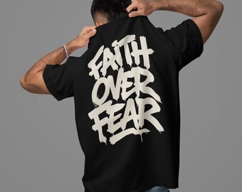 Faith Over Fear Shirt for Christians, Christian Streetwear Tee, Comfort Colors 2 Timothy 1:7 Scripture Shirt