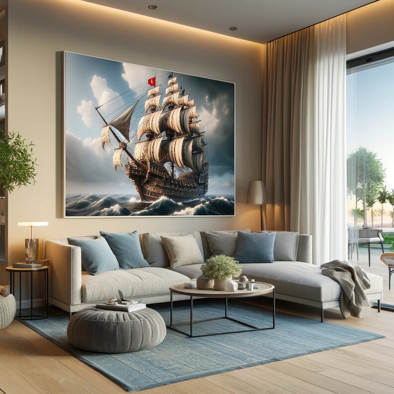 Queen Anne's Revenge: Ocean Majesty - Digital Print - Etsy