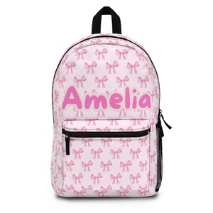 Personalized Backpack, Back to School Bag, Girls Backpack with Name, Customizable Book Bag, School Supplies, Kids Accessories