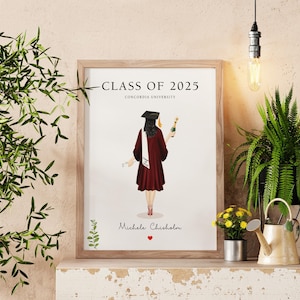 Regalo de graduación, para ella, regalos de graduación para ella, felicitaciones, para ella, impresión de graduación, impresión de graduación para amigas, niñas e hijas.